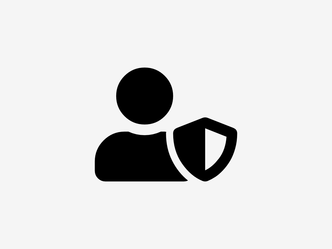 Bild zeigt ein Symbol für Datentschutz. Auf diesem Symbol ist eine Person mit einem Schutzschild abgebildet.